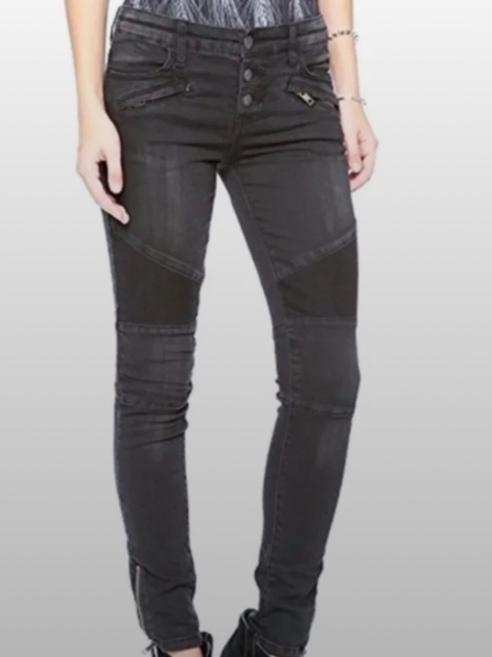 Free People Moto Skinny Jeans size 27